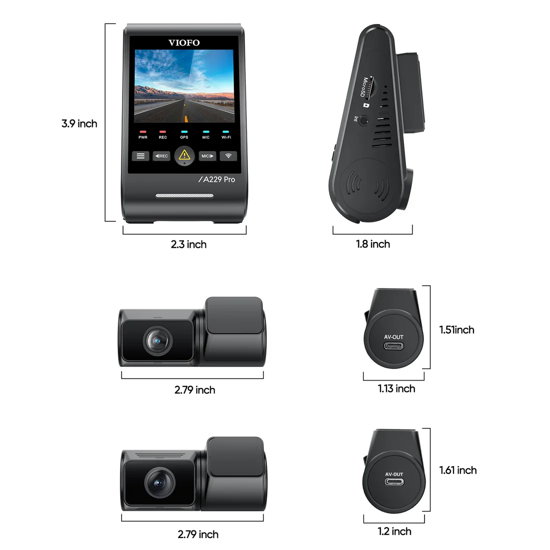 VIOFO A229 Pro Tele 3CH - Image 4